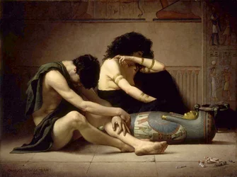 Wehklage über den Tod des Erstgeborenen am Hof des Pharao